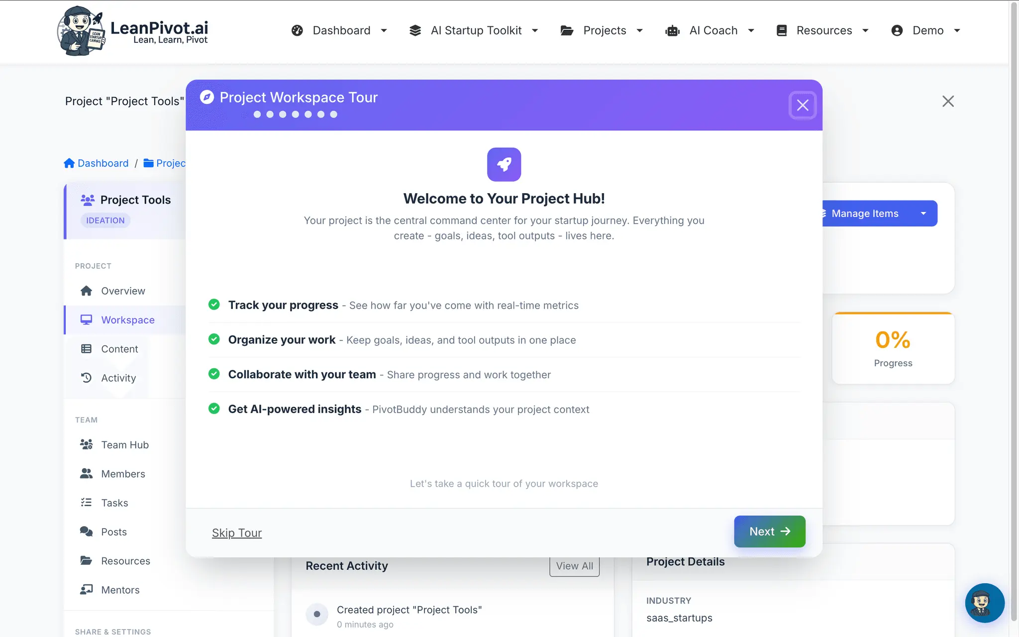 Screenshot 10 of LeanPivot.ai