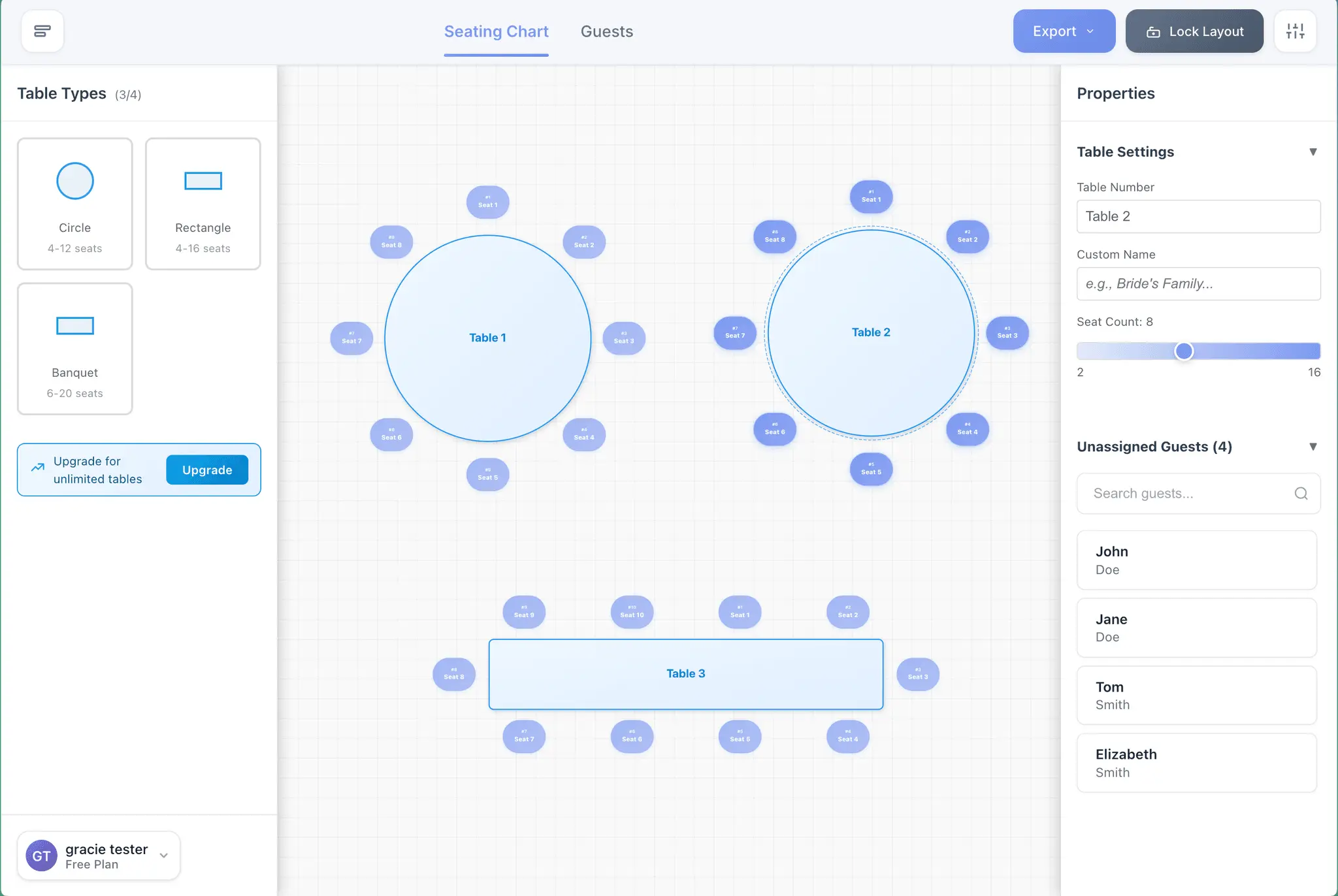 Screenshot 1 of PlanSeats