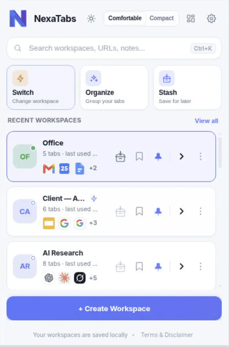 Screenshot 3 of NexaTabs
