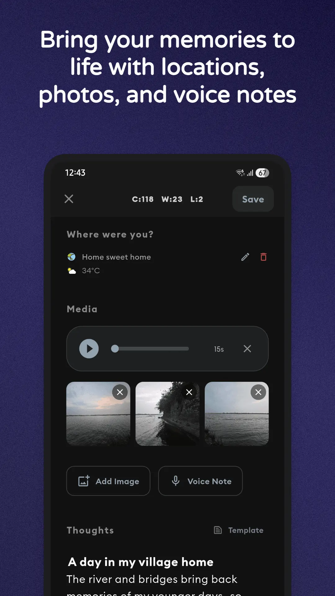 Screenshot 2 of My Days- Journal in Seconds, Not Minutes