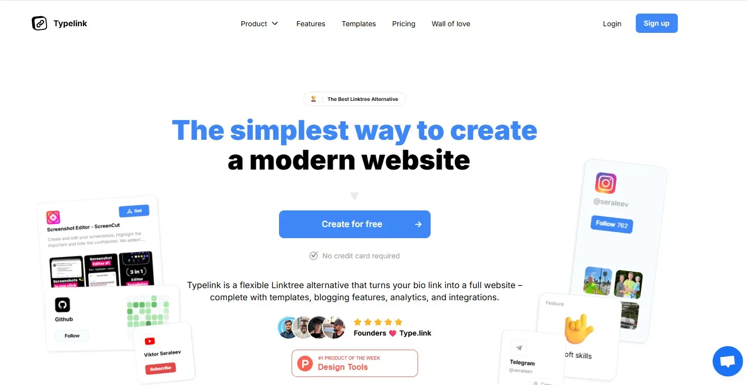 Screenshot 4 of Link in Bio Builder — Typelink