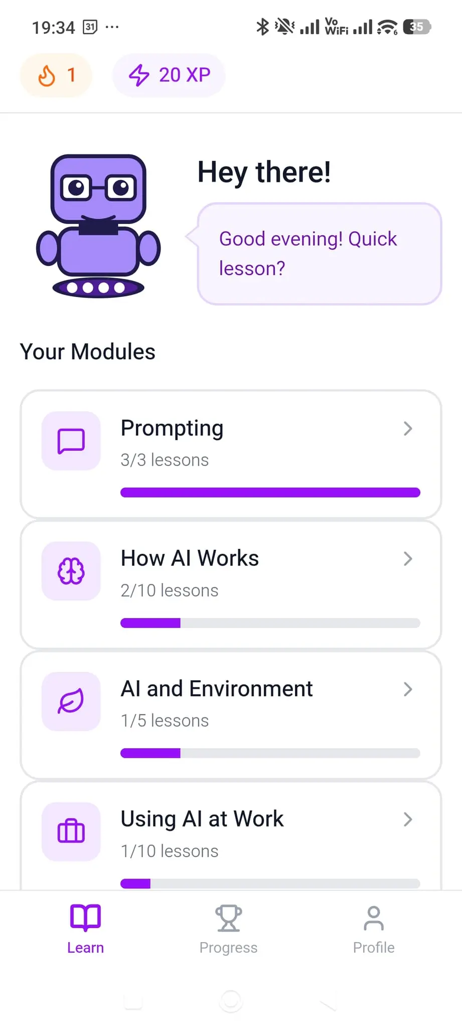 Screenshot 4 of Spaiky - Learn AI the Fun Way