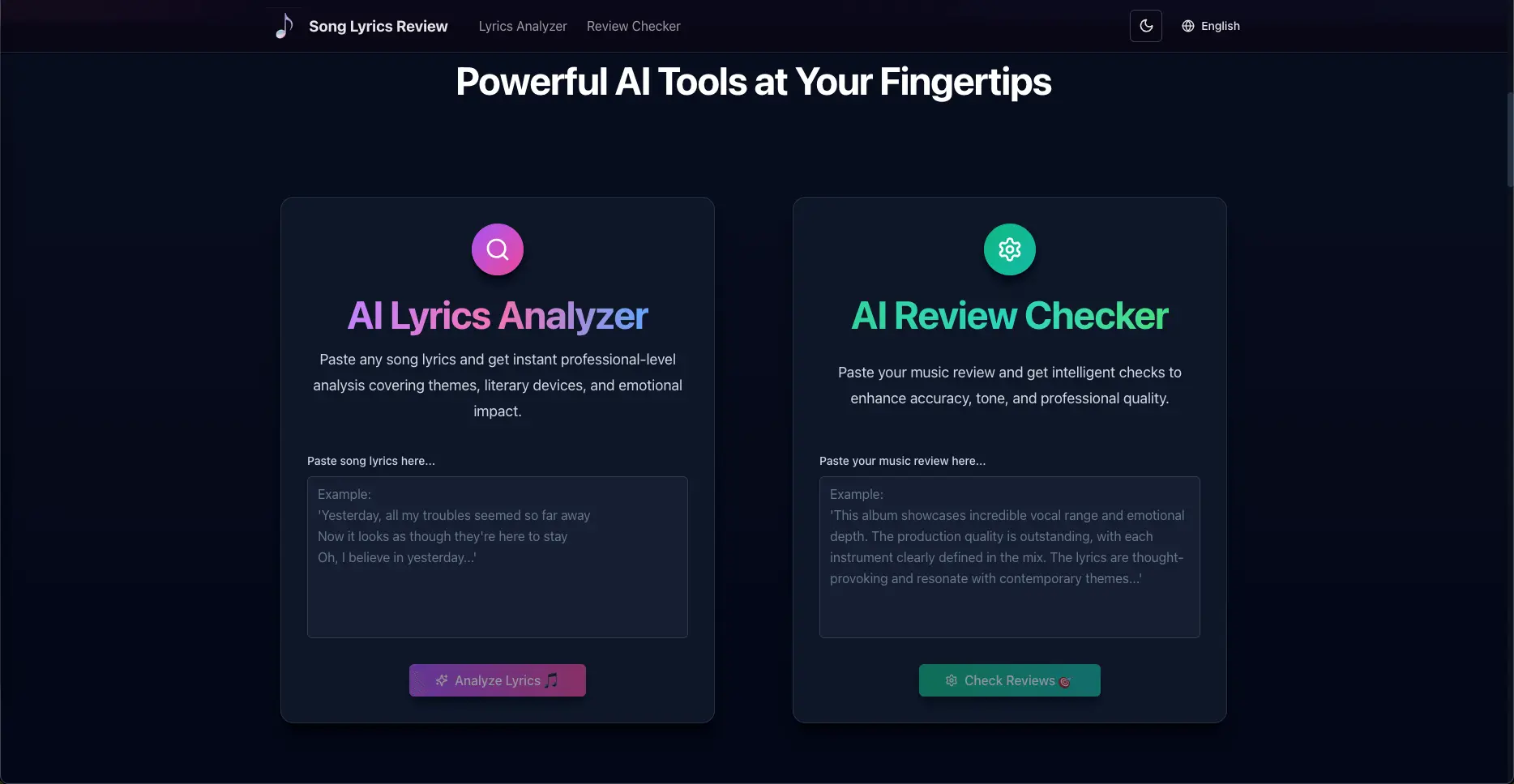Screenshot 3 of Song Lyrics Review