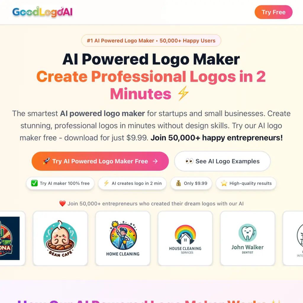Screenshot 1 of GoodLogoAI
