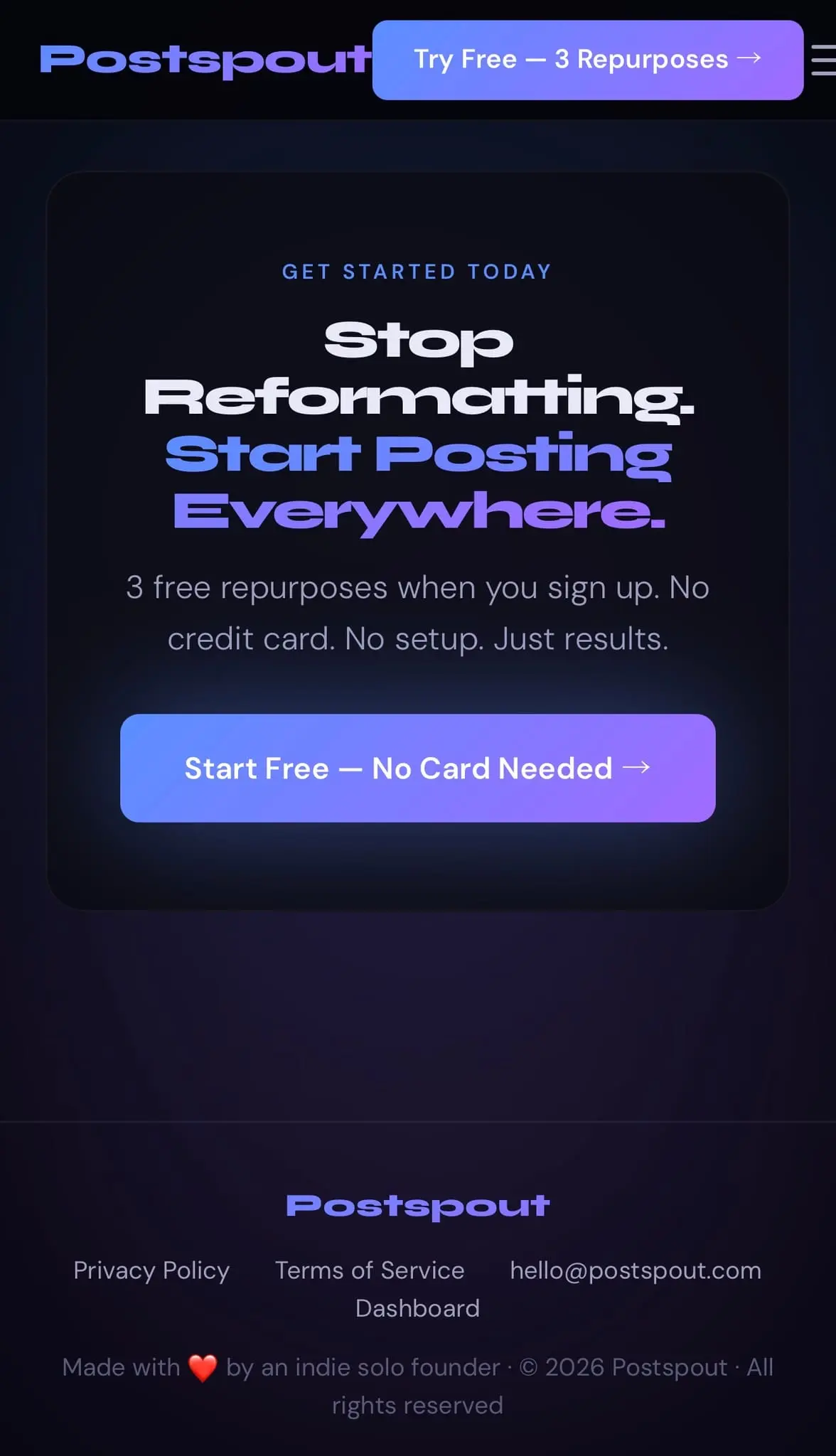 Screenshot 4 of Postspout