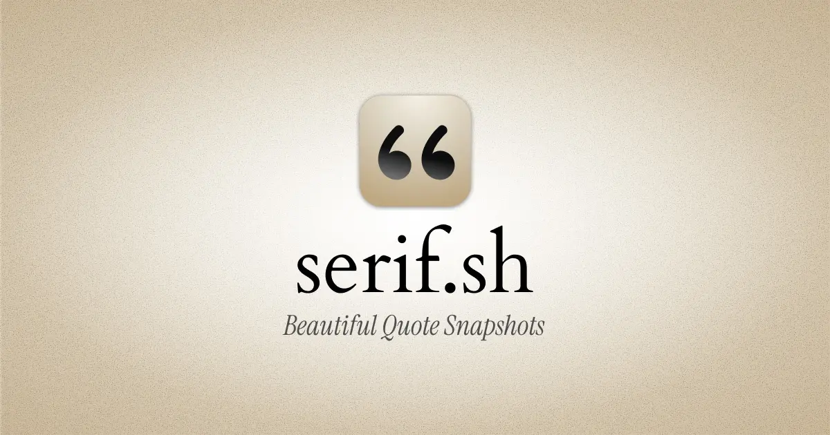 Screenshot 1 of serif.sh