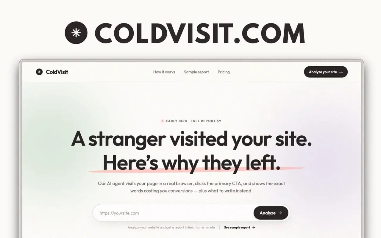 Screenshot 1 of ColdVisit