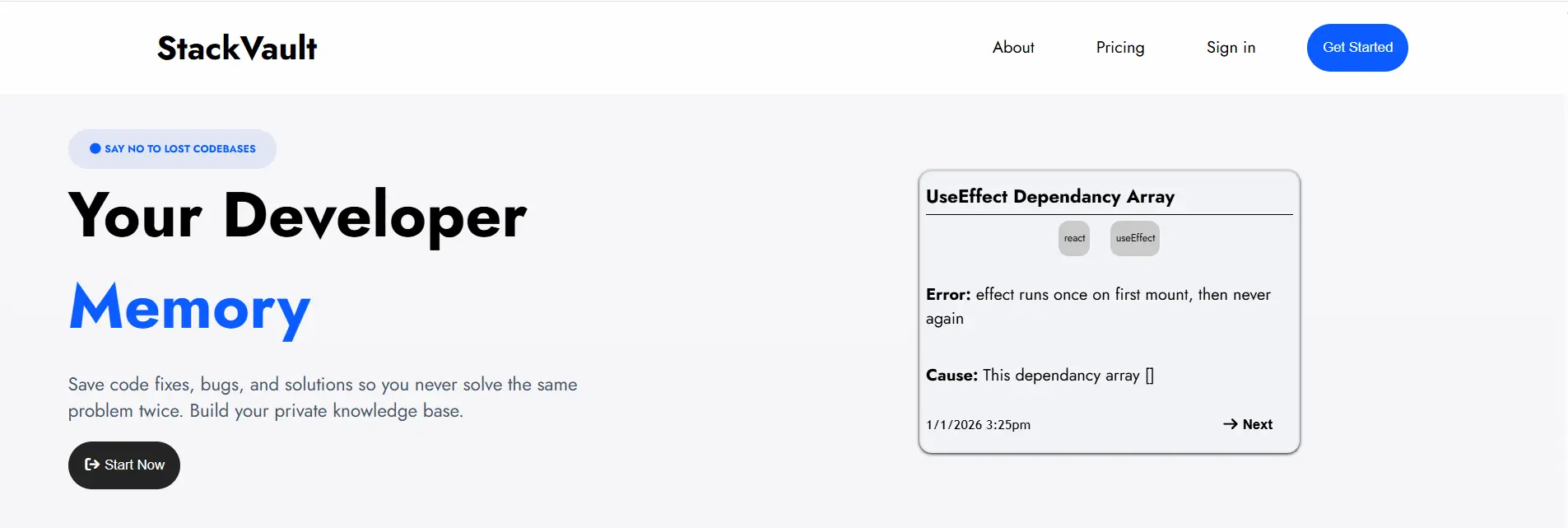 Screenshot 1 of StackVault