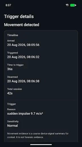 Screenshot 2 of MotionGuard