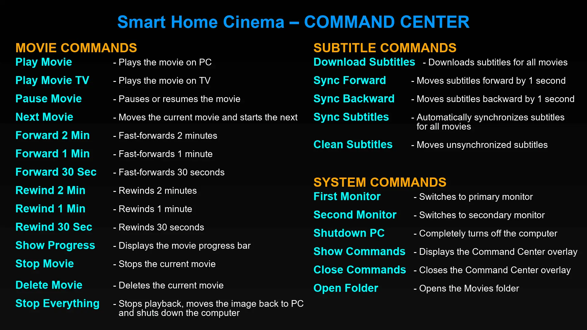 Screenshot 4 of Smart Home Cinema – Voice Control