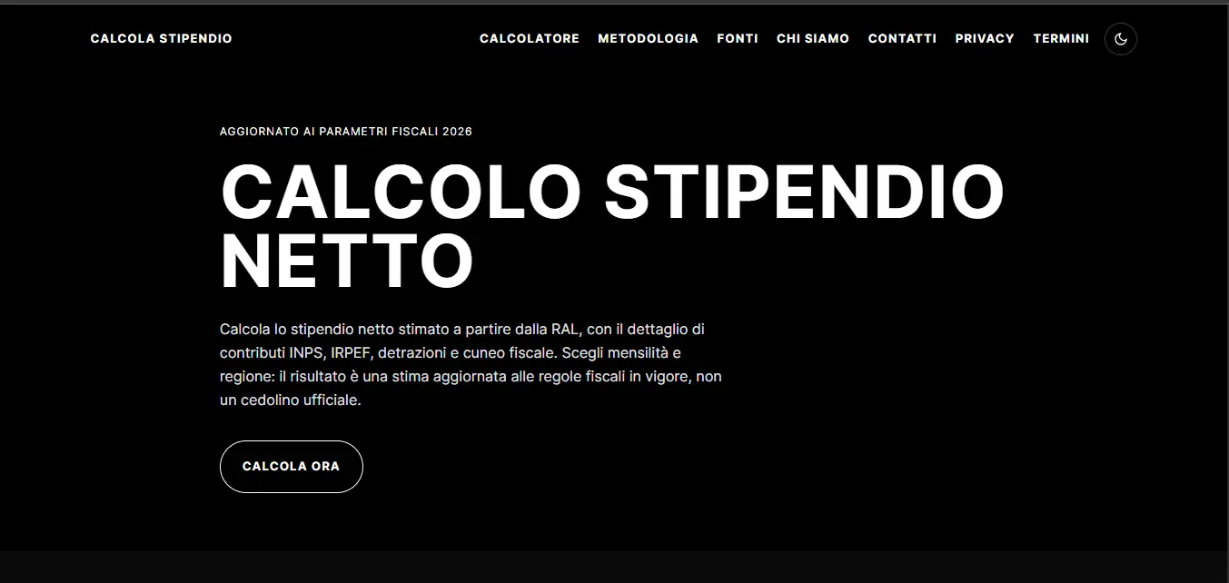 Screenshot 1 of Calcola Stipendio