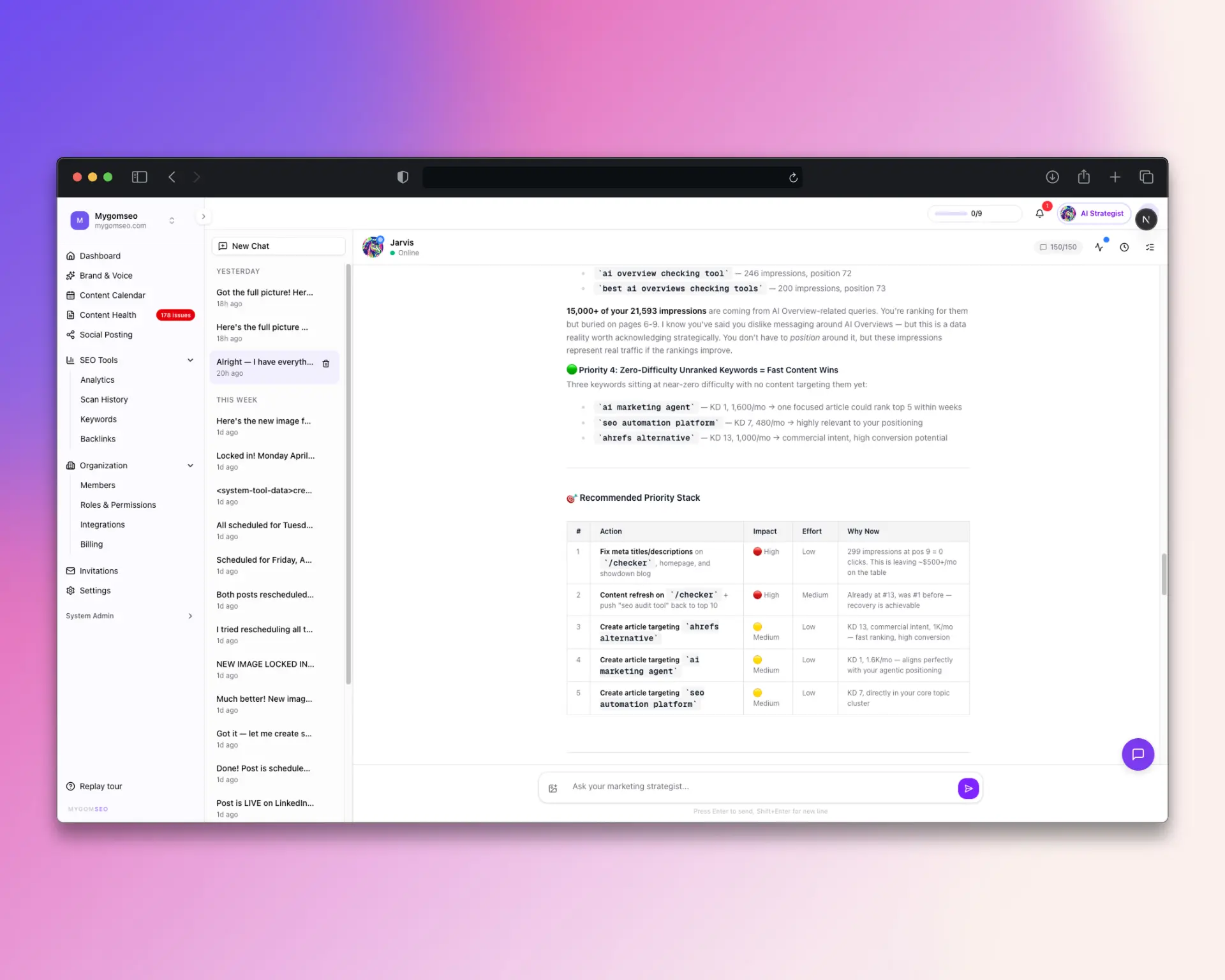 Screenshot 7 of Mygom SEO