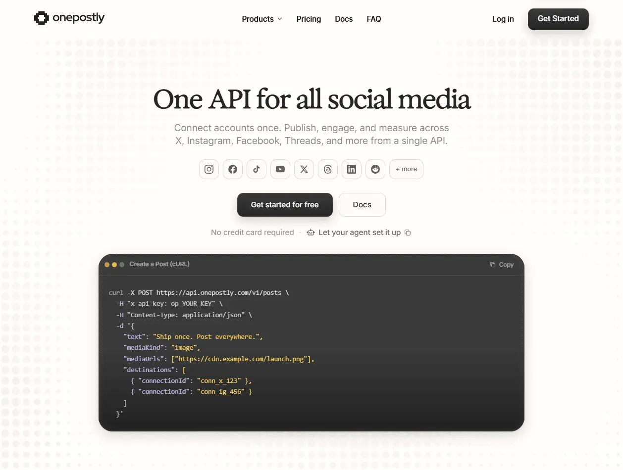Screenshot 1 of Onepostly