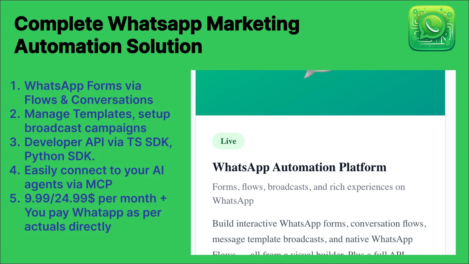 Screenshot 2 of Gavi WhatsApp Automations