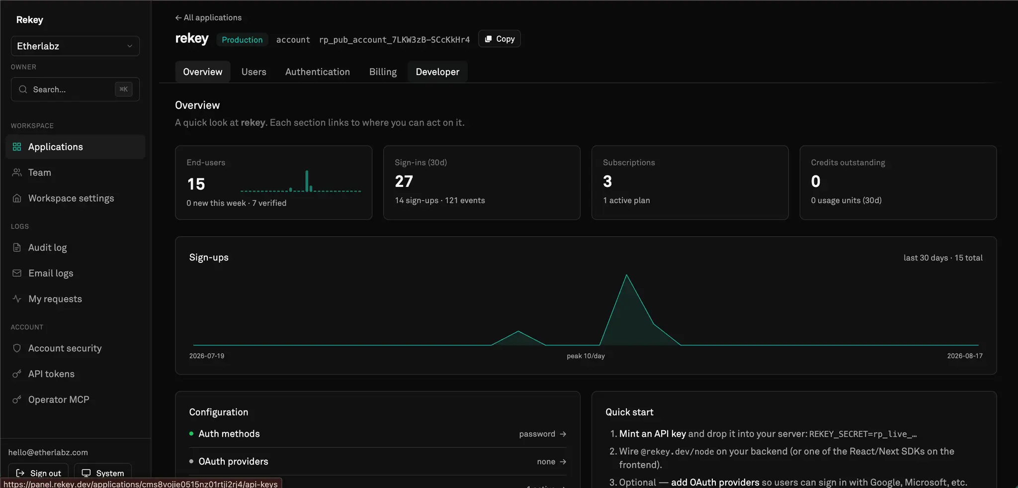 Screenshot 4 of Rekey.dev