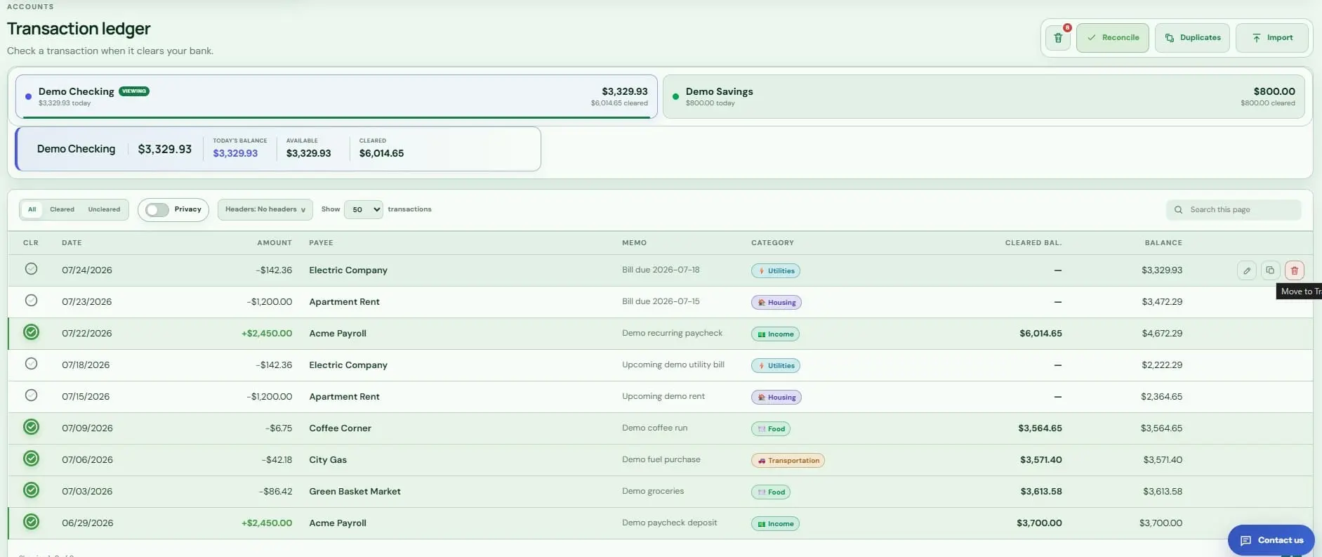 Screenshot 3 of CheckbookHUB