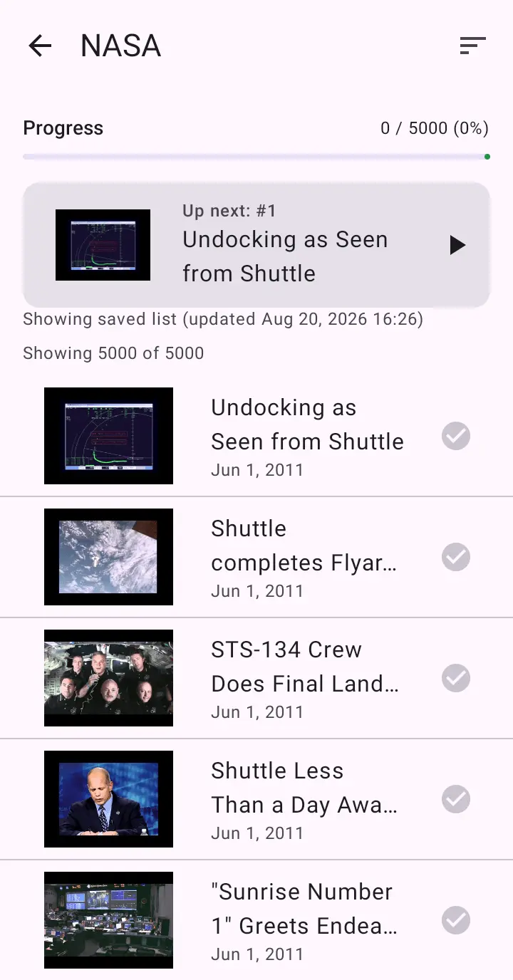 Screenshot 1 of Channel Timeline Viewer