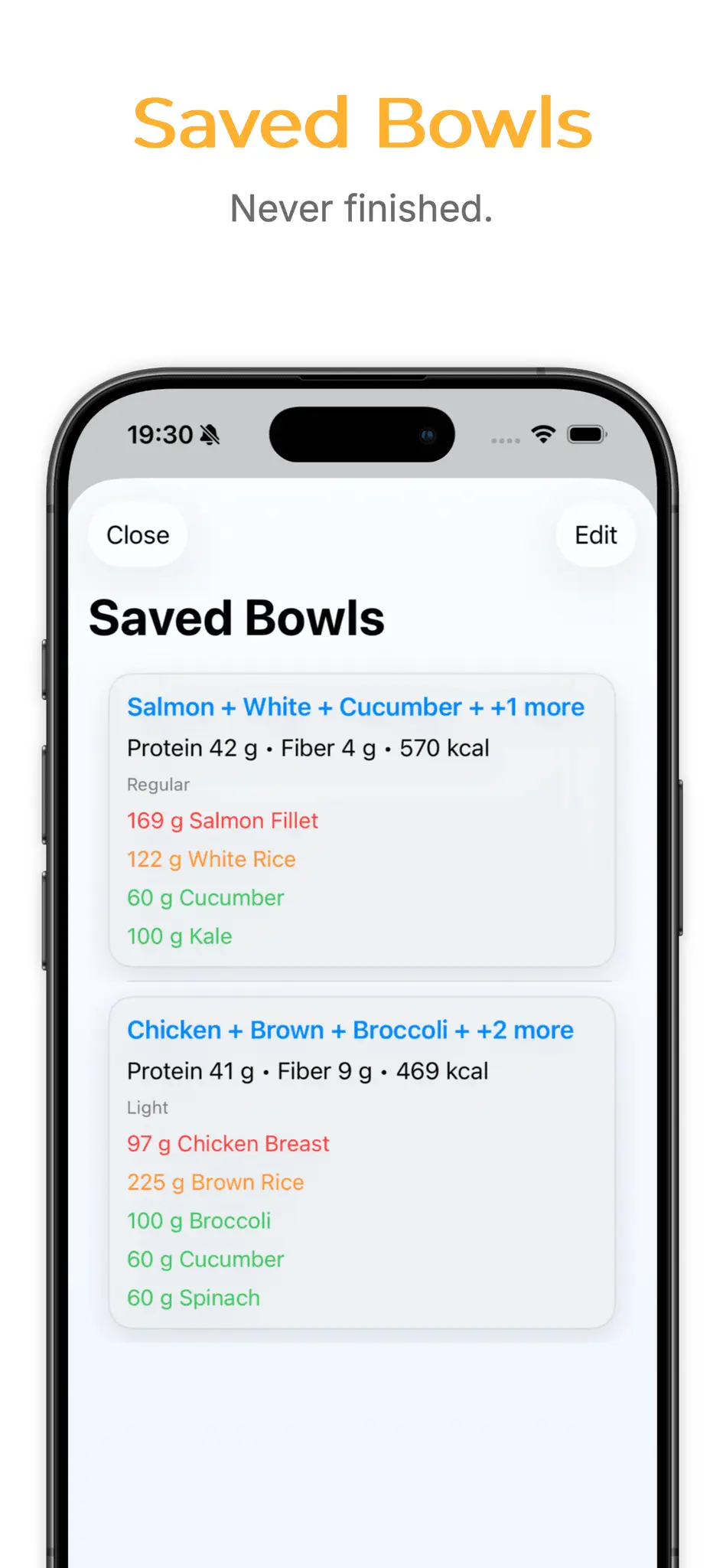 Screenshot 8 of Harvest Bowl – Macro Tracker