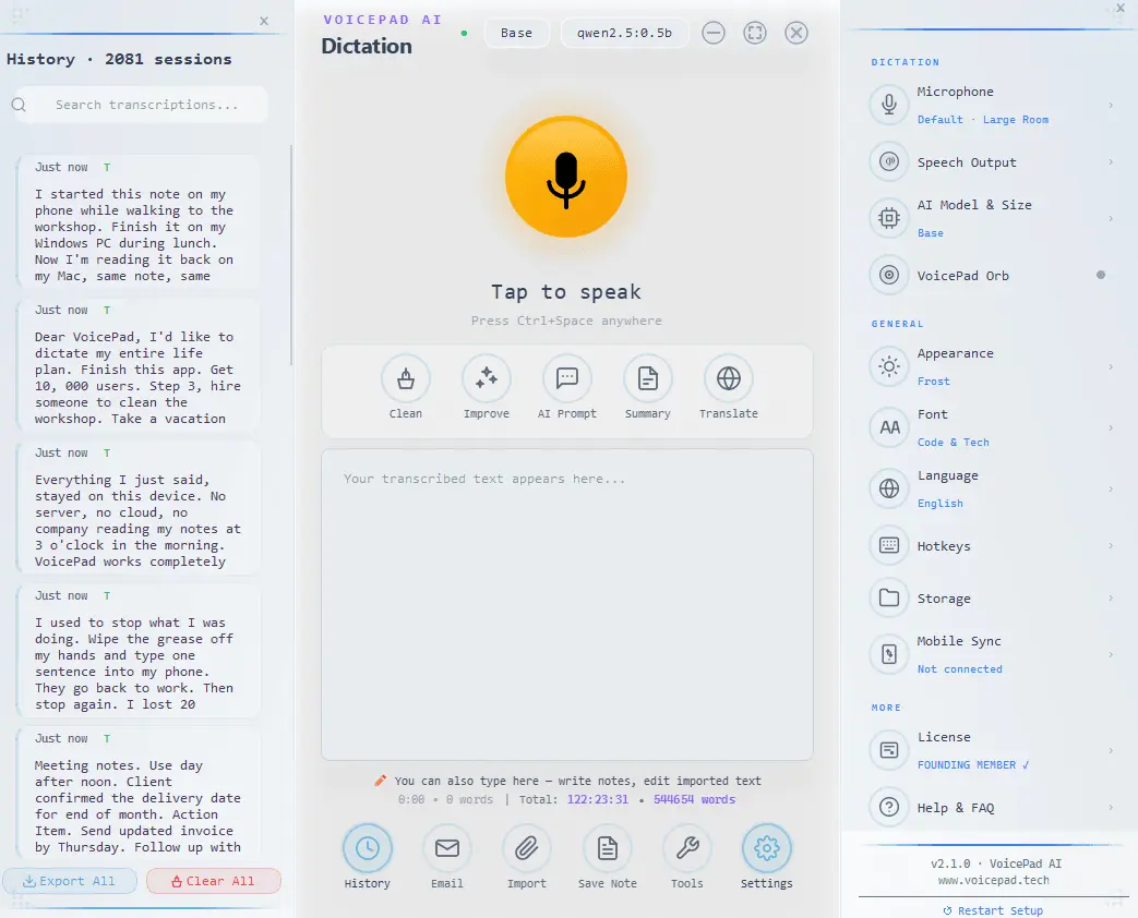 Screenshot 5 of VoicePad AI
