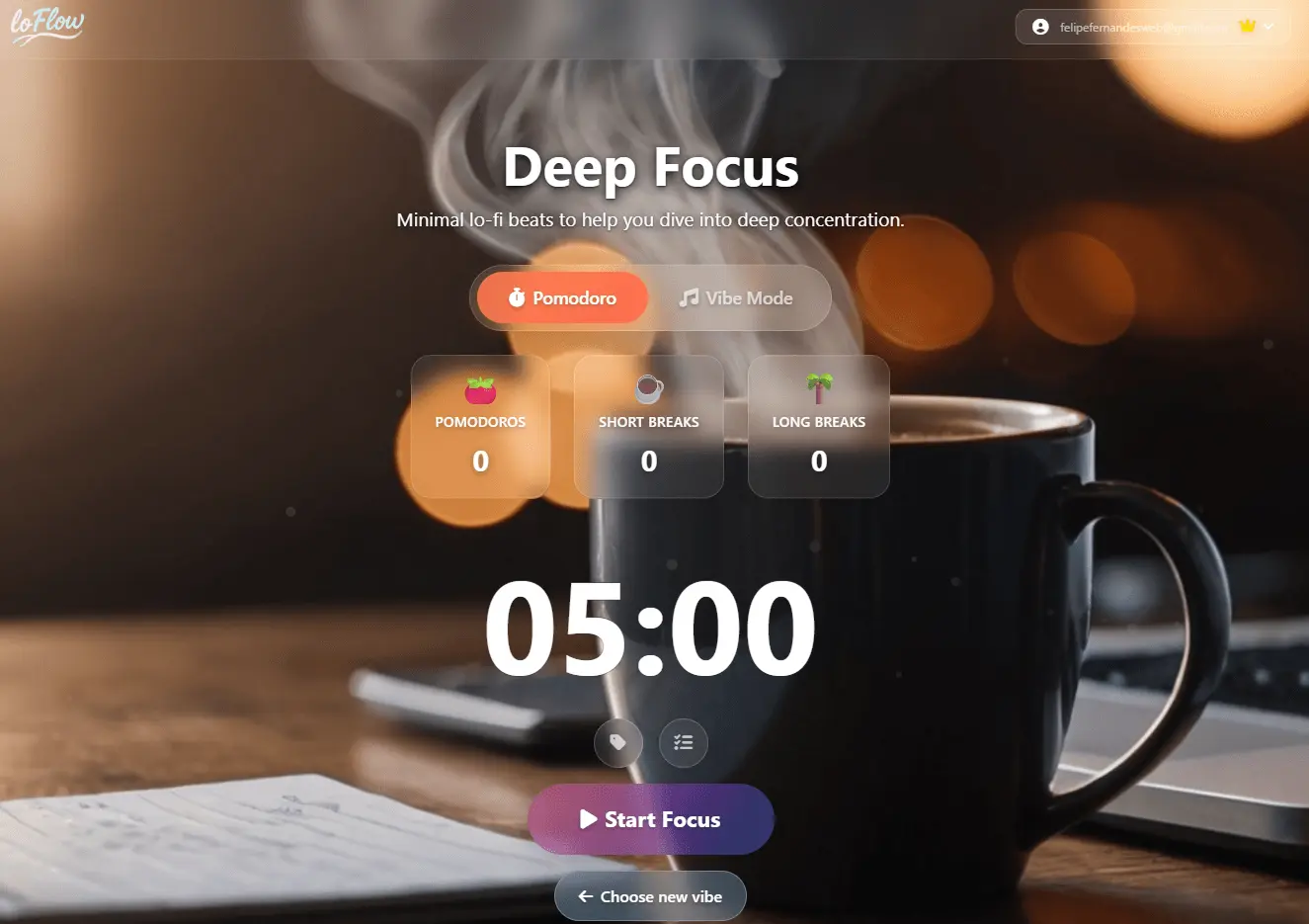 Screenshot 6 of LoFlow - Free Pomodoro Timer with Music