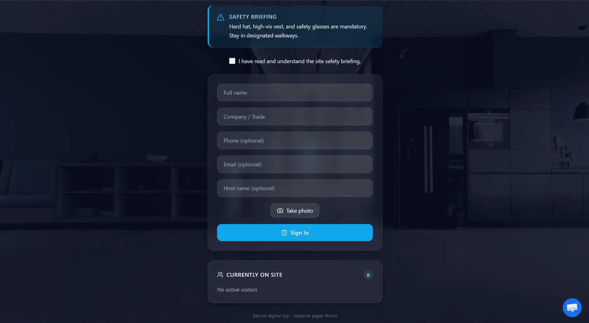Screenshot 2 of SiteSafe