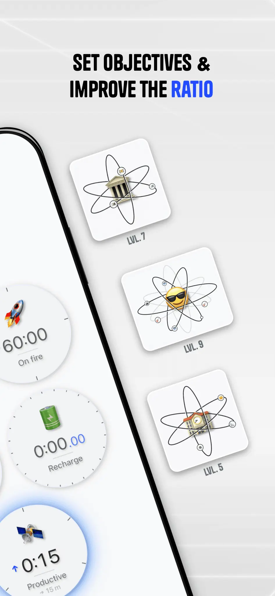 Screenshot 3 of Flowton: the "time particle"