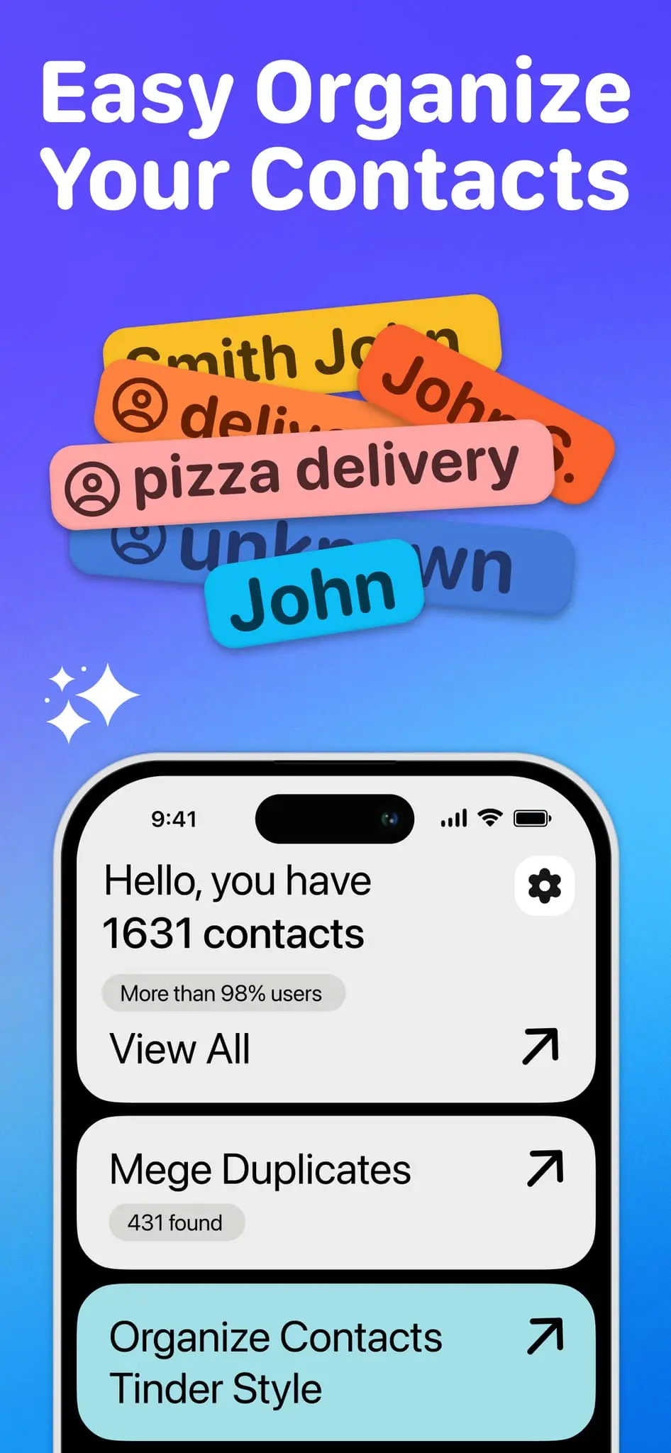 Screenshot 5 of Swipe Contacts Cleaner App