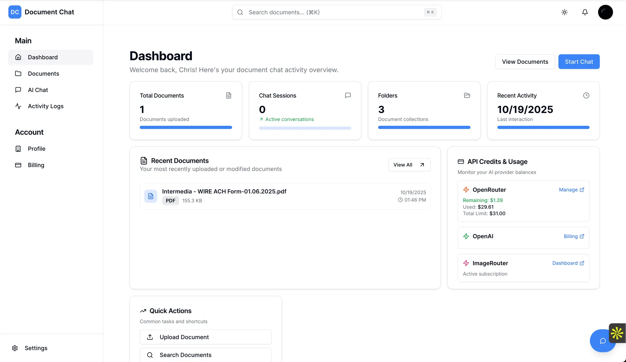 Screenshot 2 of Document Chat