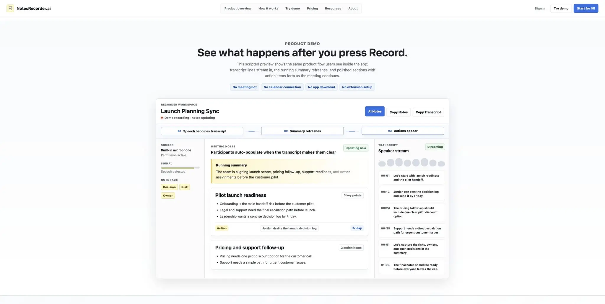 Screenshot 3 of Notes Recorder