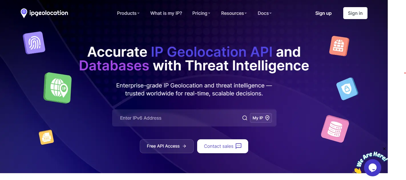 Screenshot 1 of IPGeolocation.io