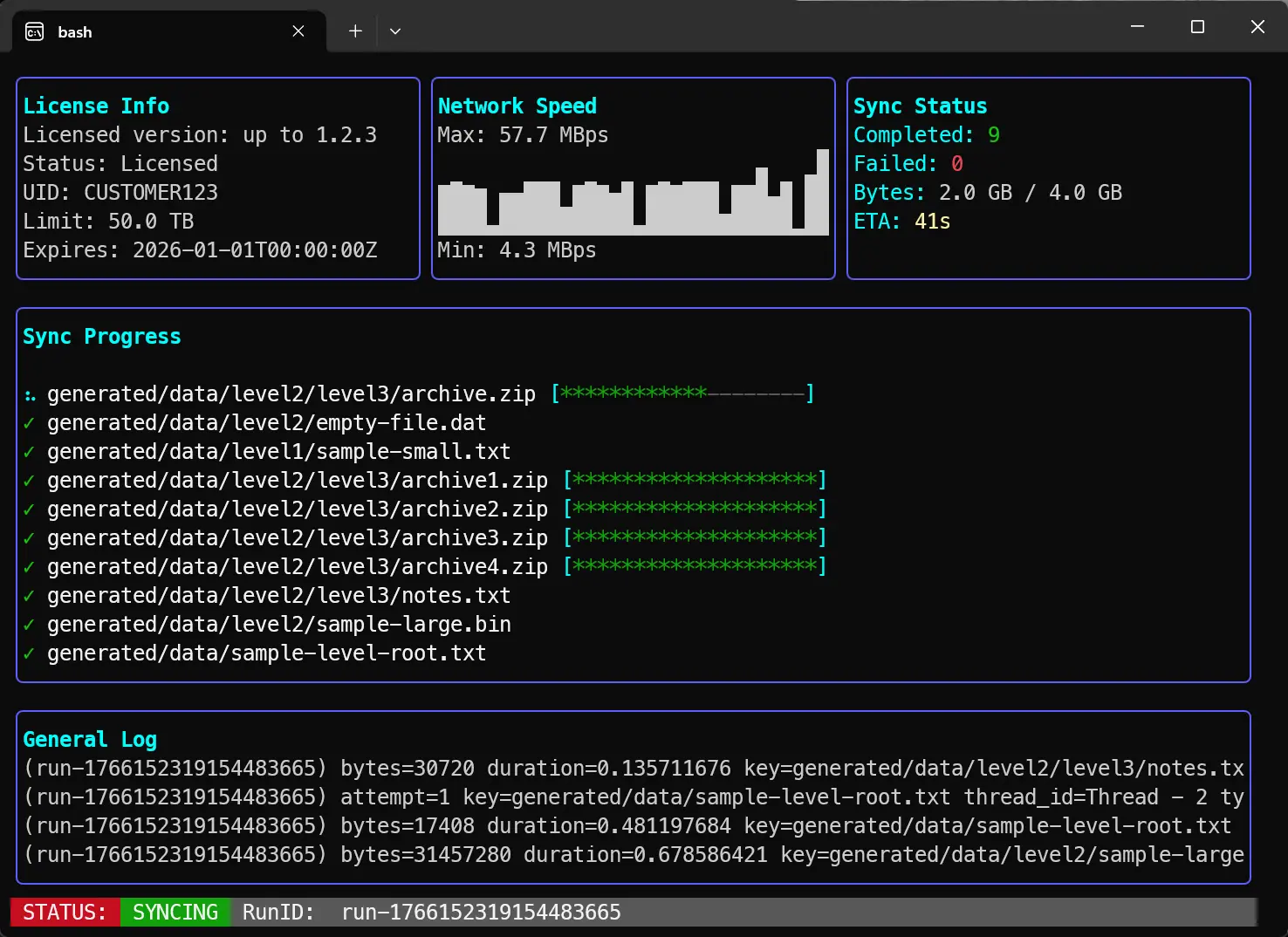 Screenshot 1 of Godwit Sync