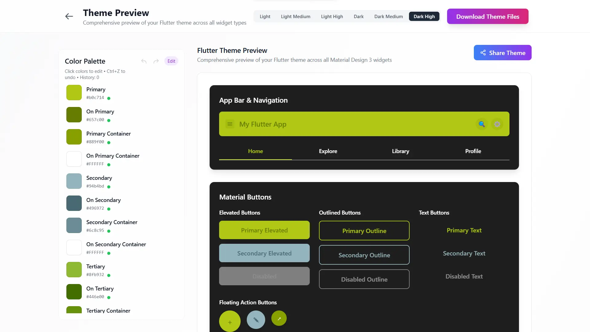 Screenshot 10 of Flutter Theme Generator
