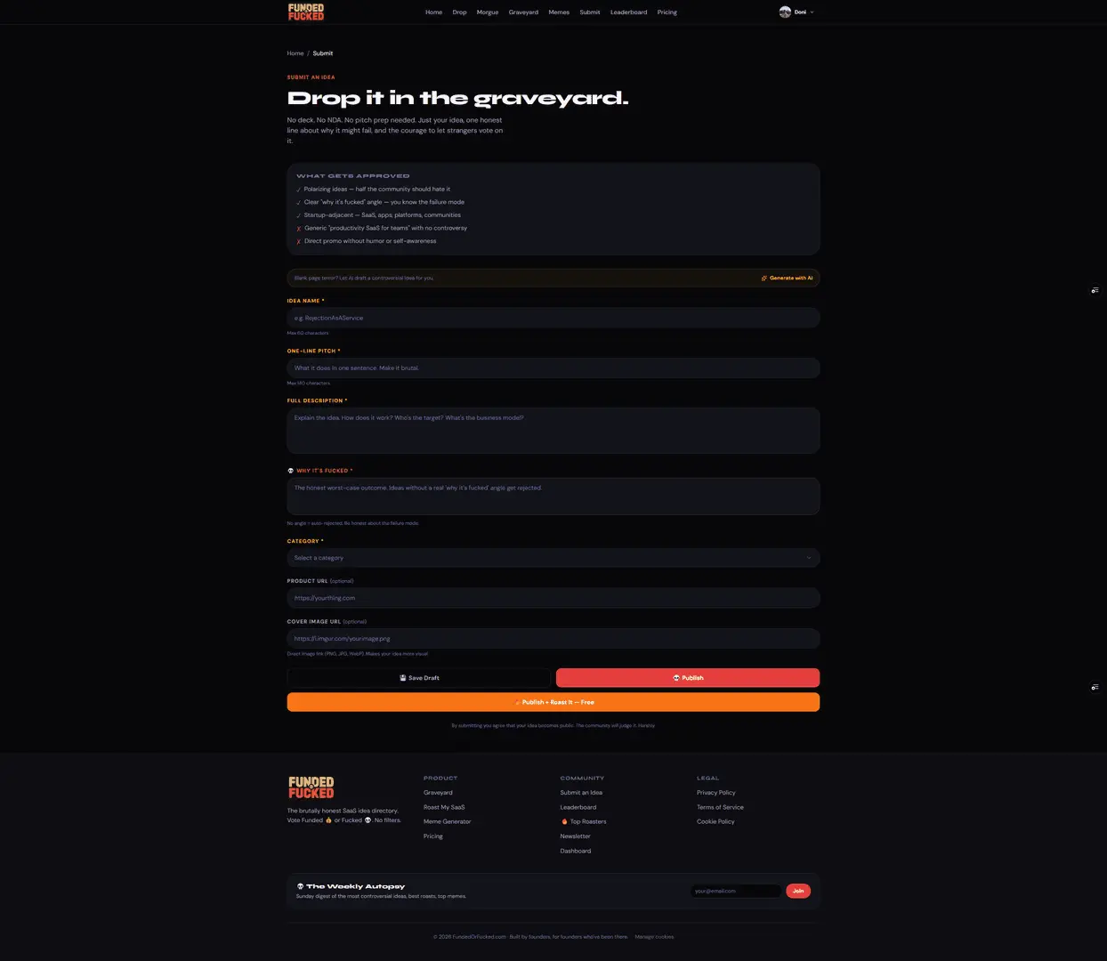 Screenshot 2 of FundedOrFucked