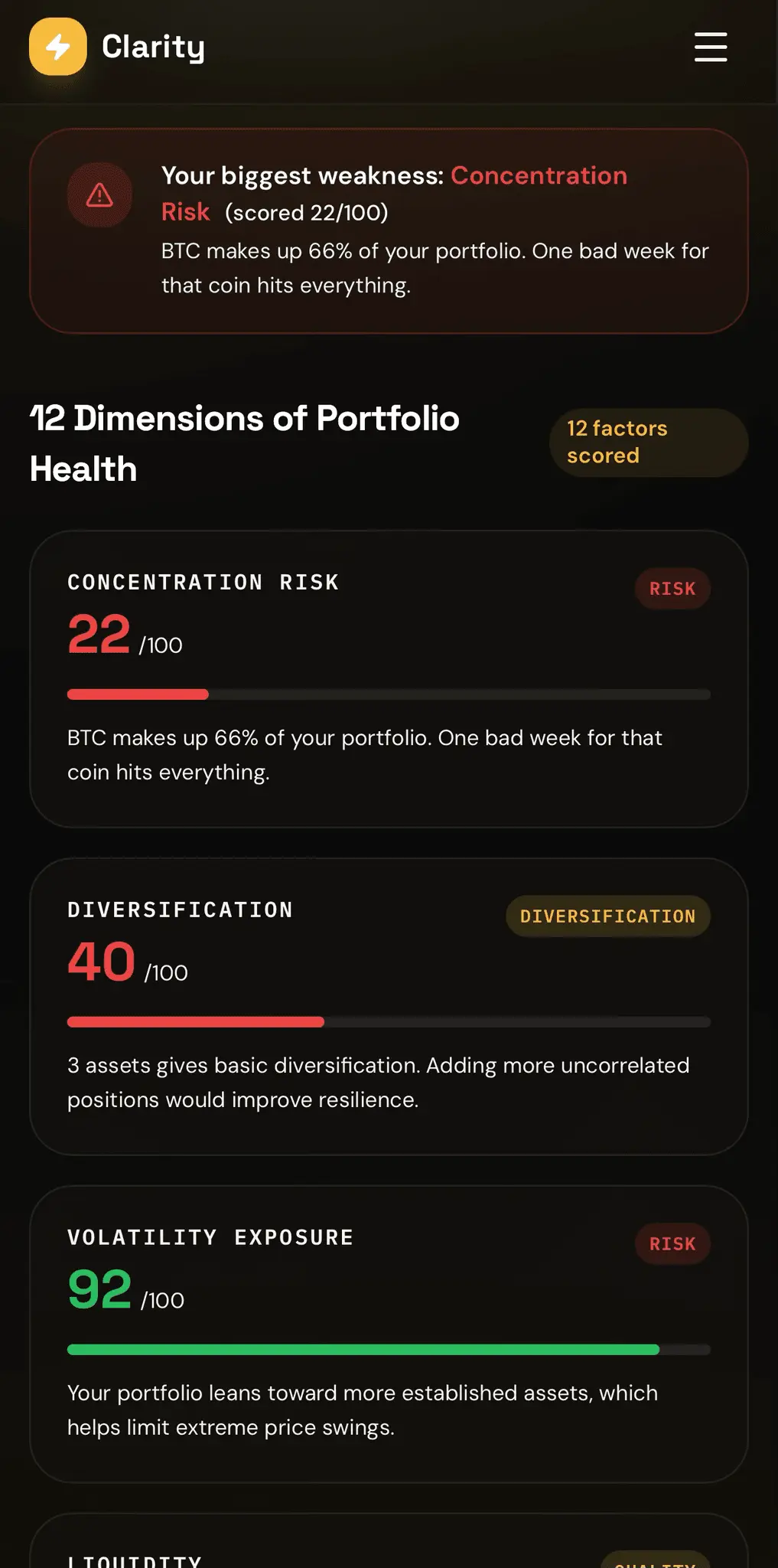 Screenshot 3 of Crypto Clarity AI