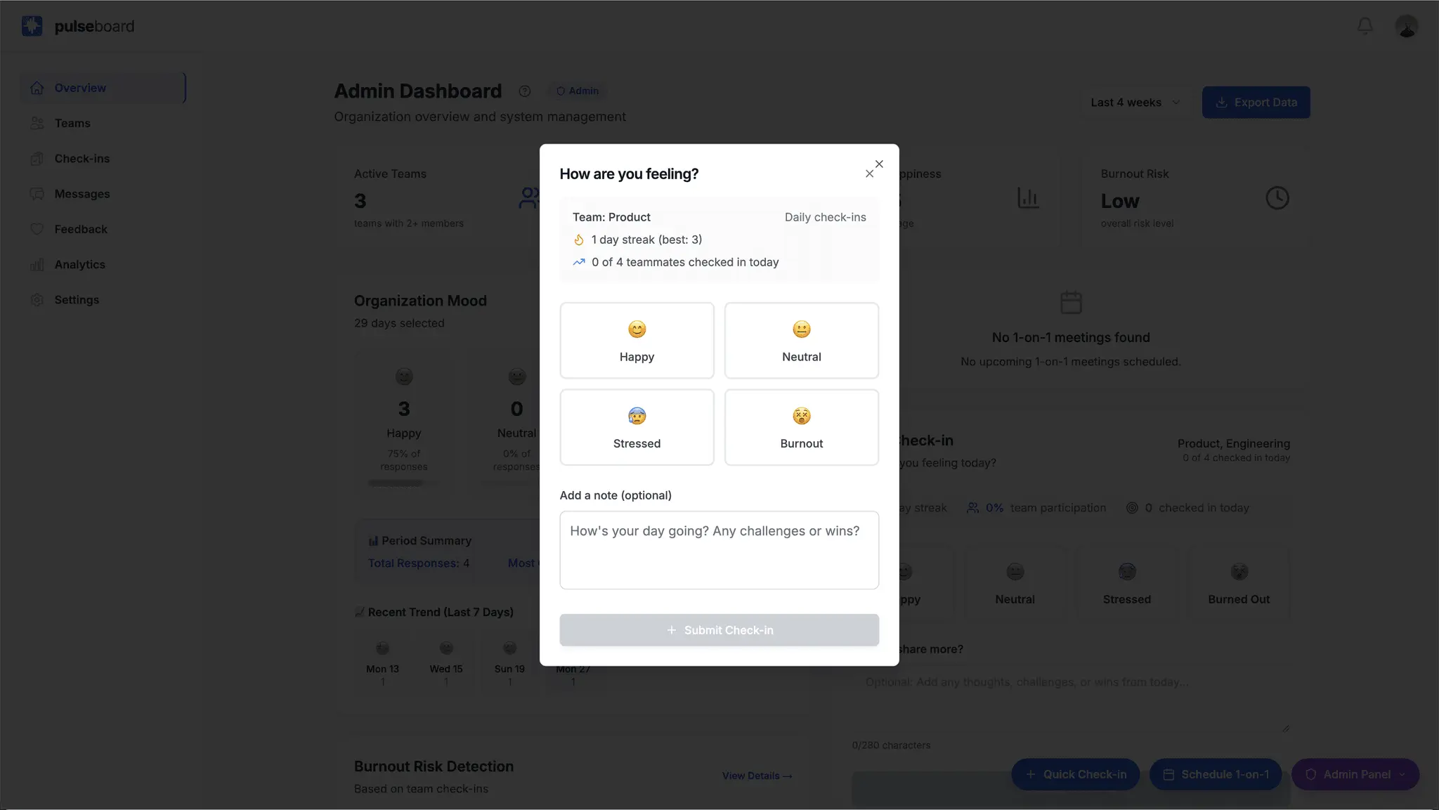 Screenshot 2 of PulseBoard - Sickness Leave Prevent