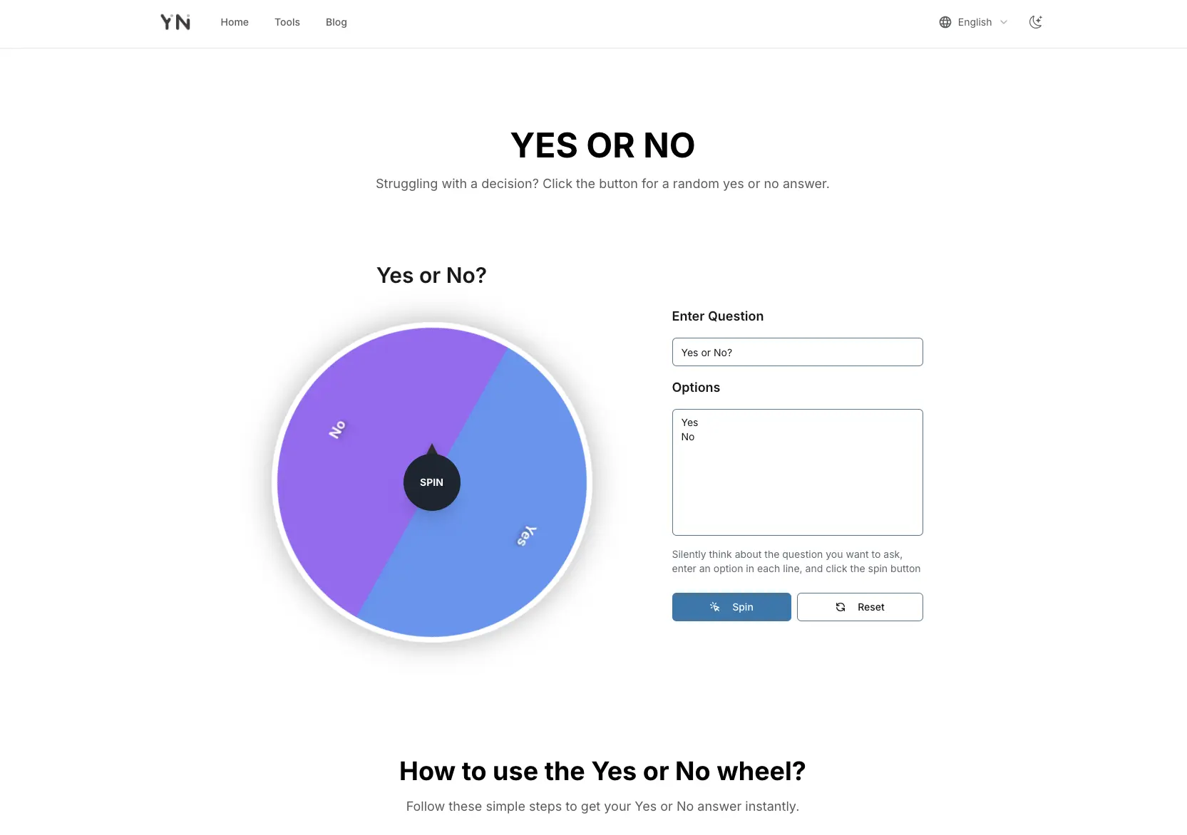 Screenshot 1 of Yes Or No Wheel