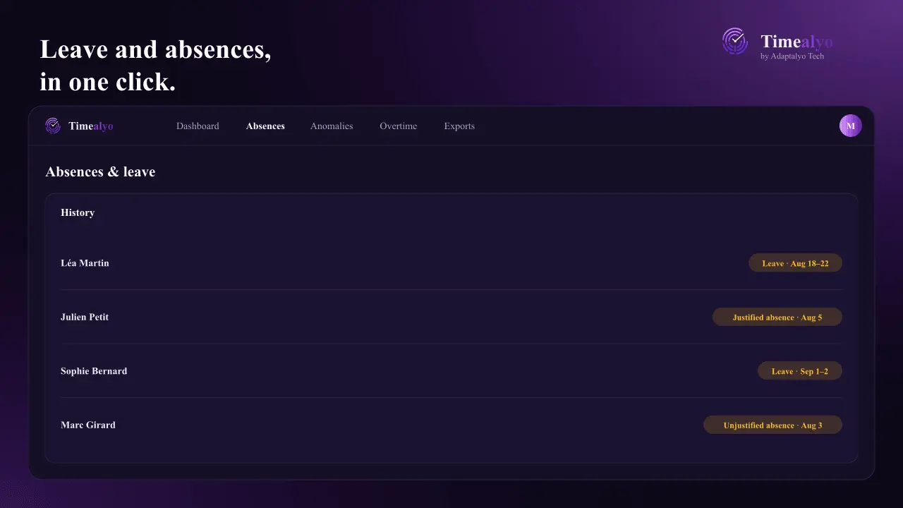 Screenshot 5 of Timealyo