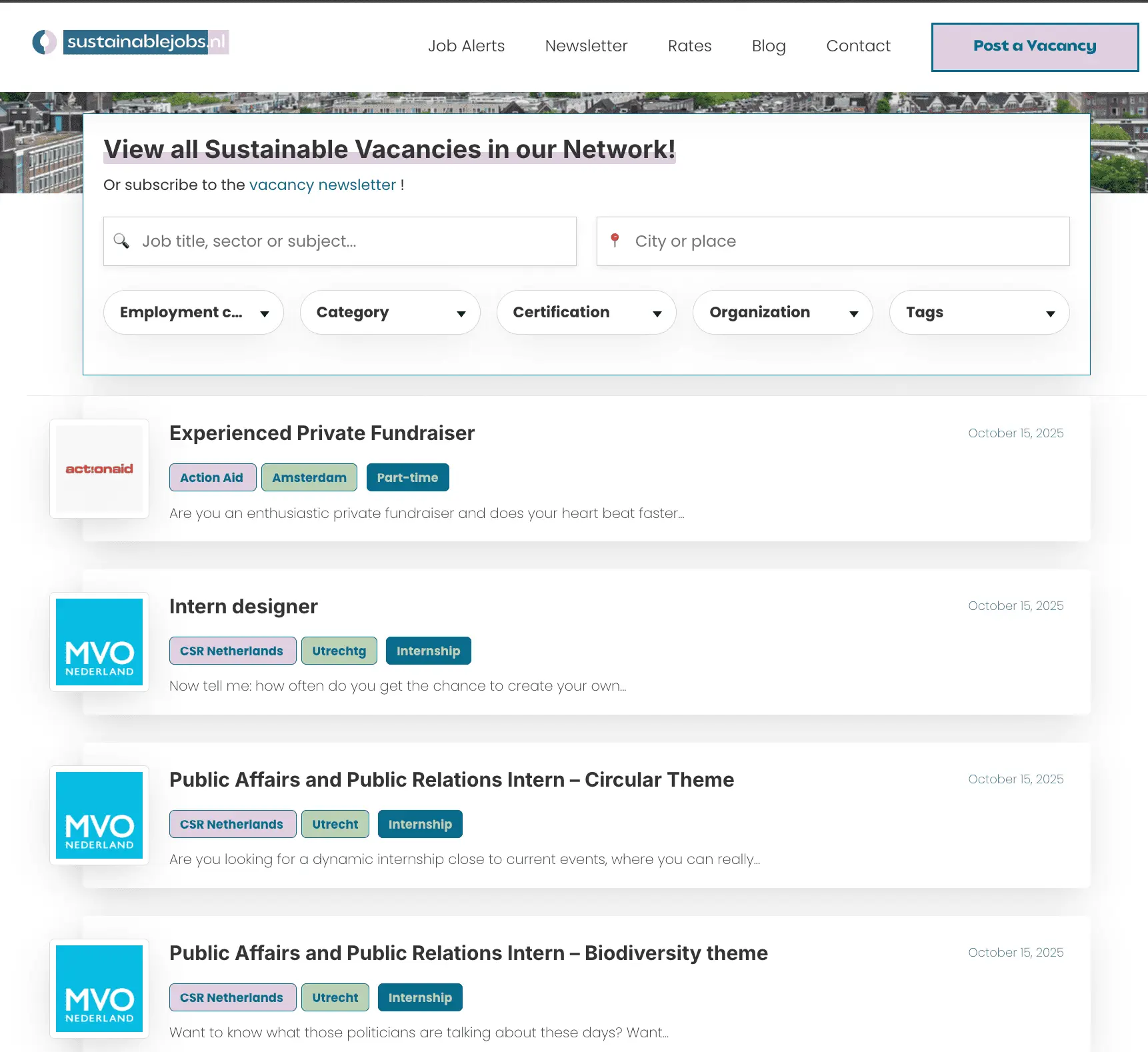 Screenshot 1 of Sustainablejobs