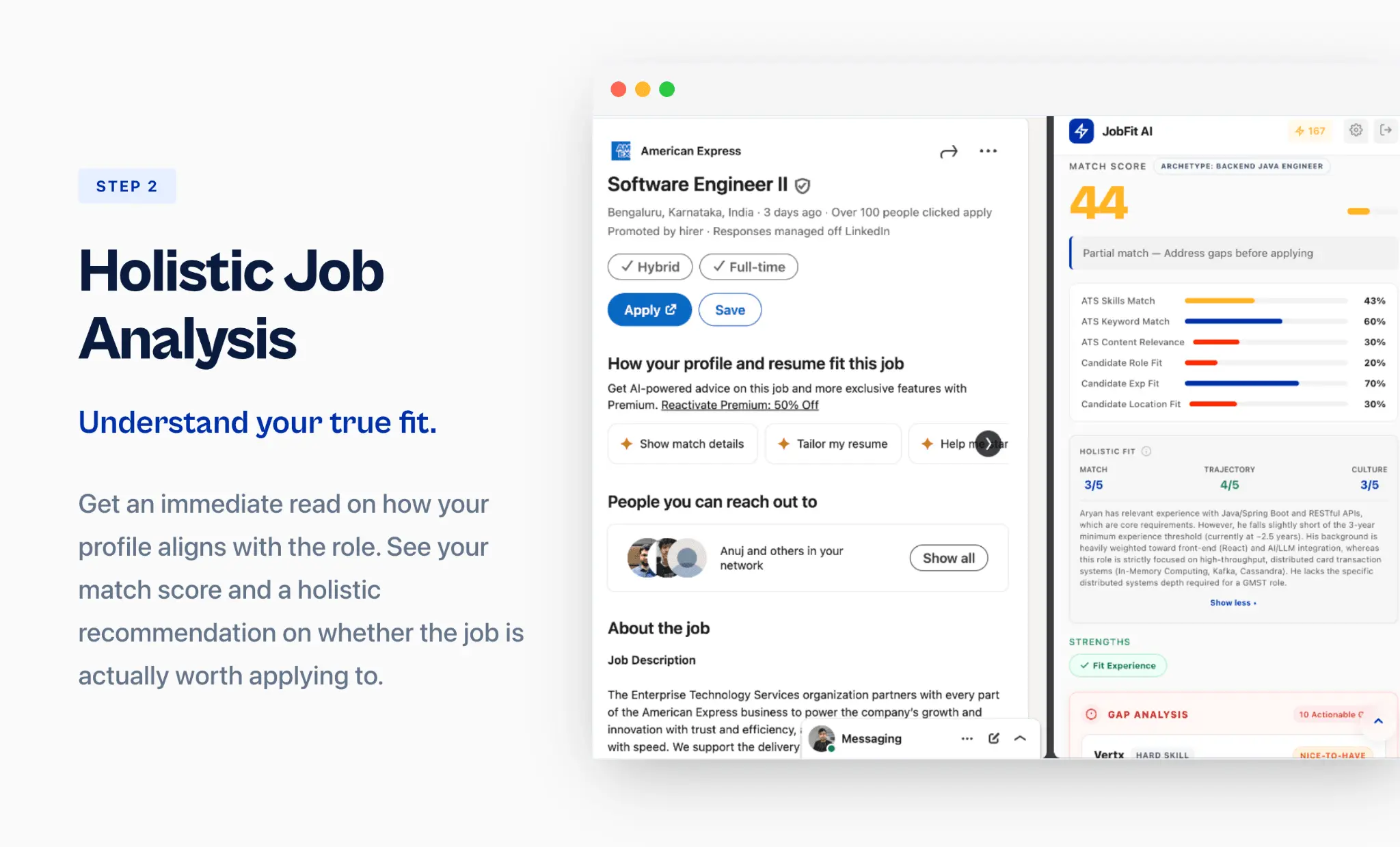 Screenshot 2 of JobFit AI - Resume Tailoring & Scoring