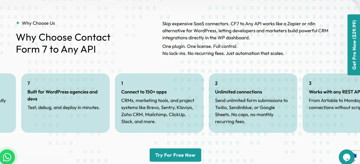 Screenshot 1 of Contact Form To API