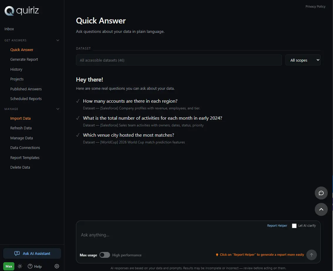 Screenshot 1 of Quiriz