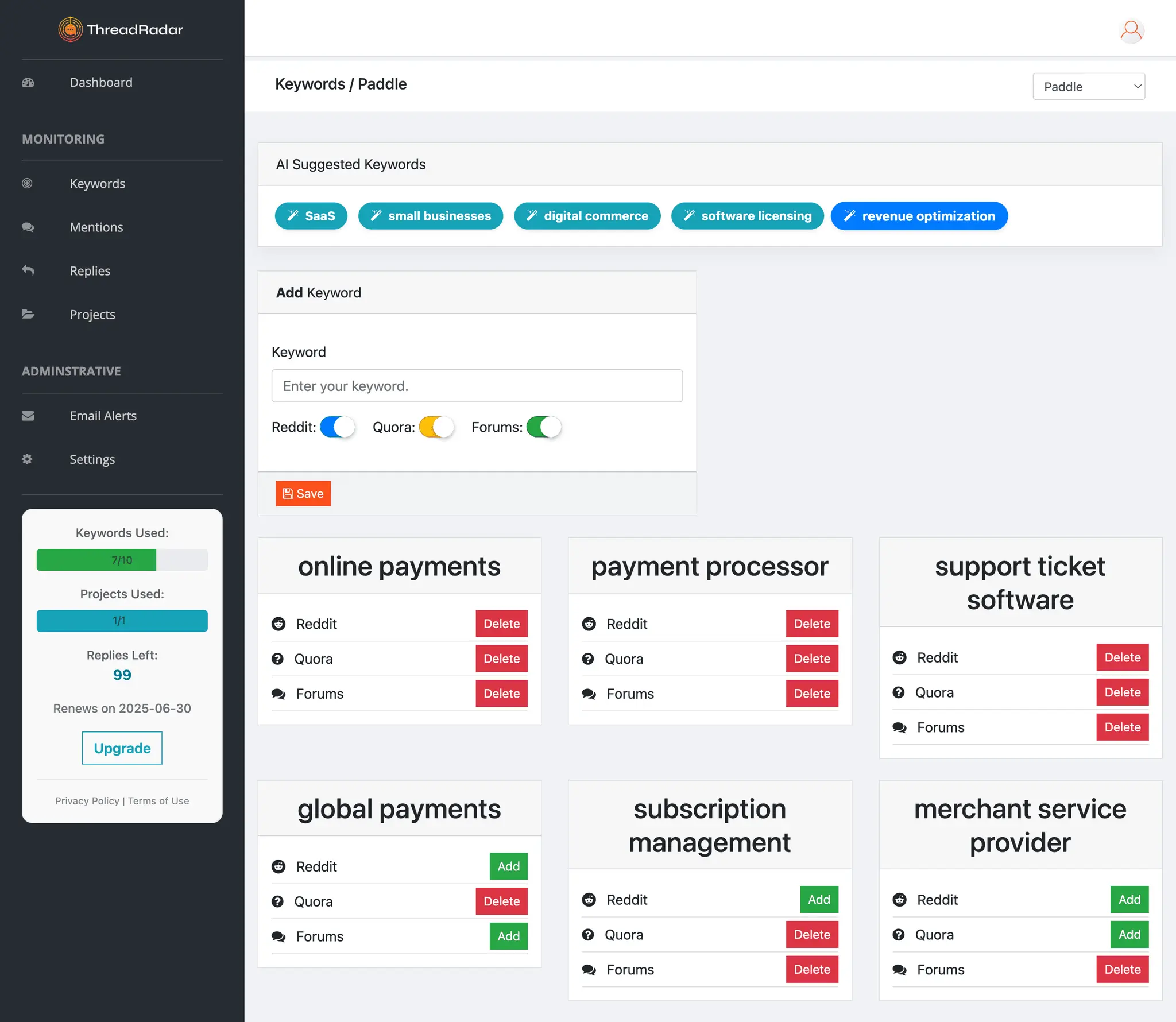 Screenshot 2 of ThreadRadar