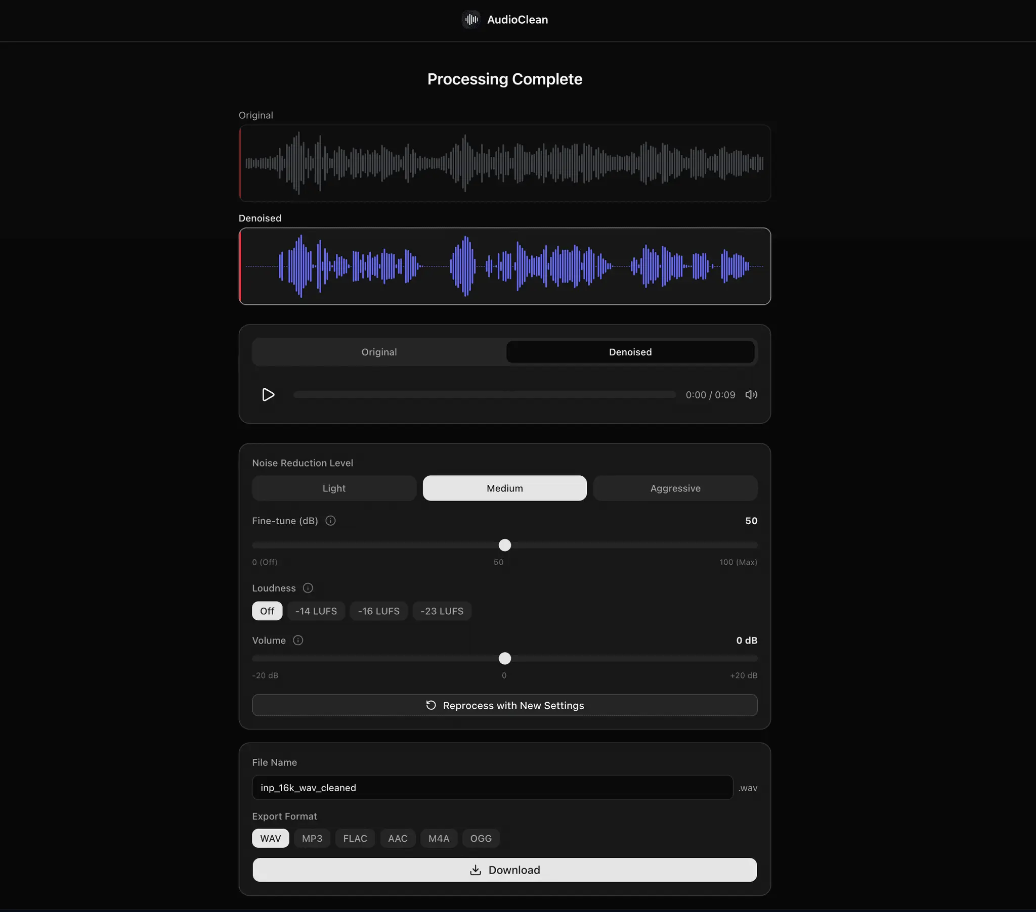 Screenshot 3 of AudioClean