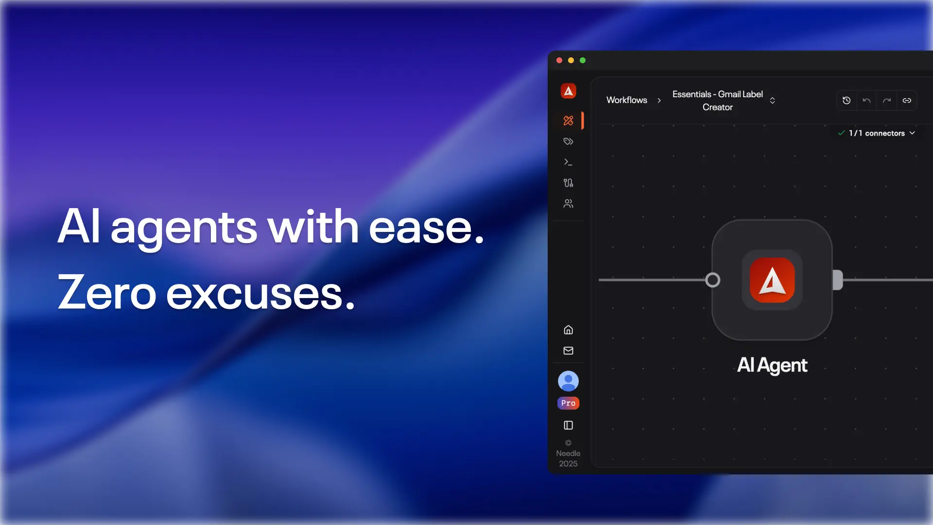 Screenshot 1 of Needle AI Agents