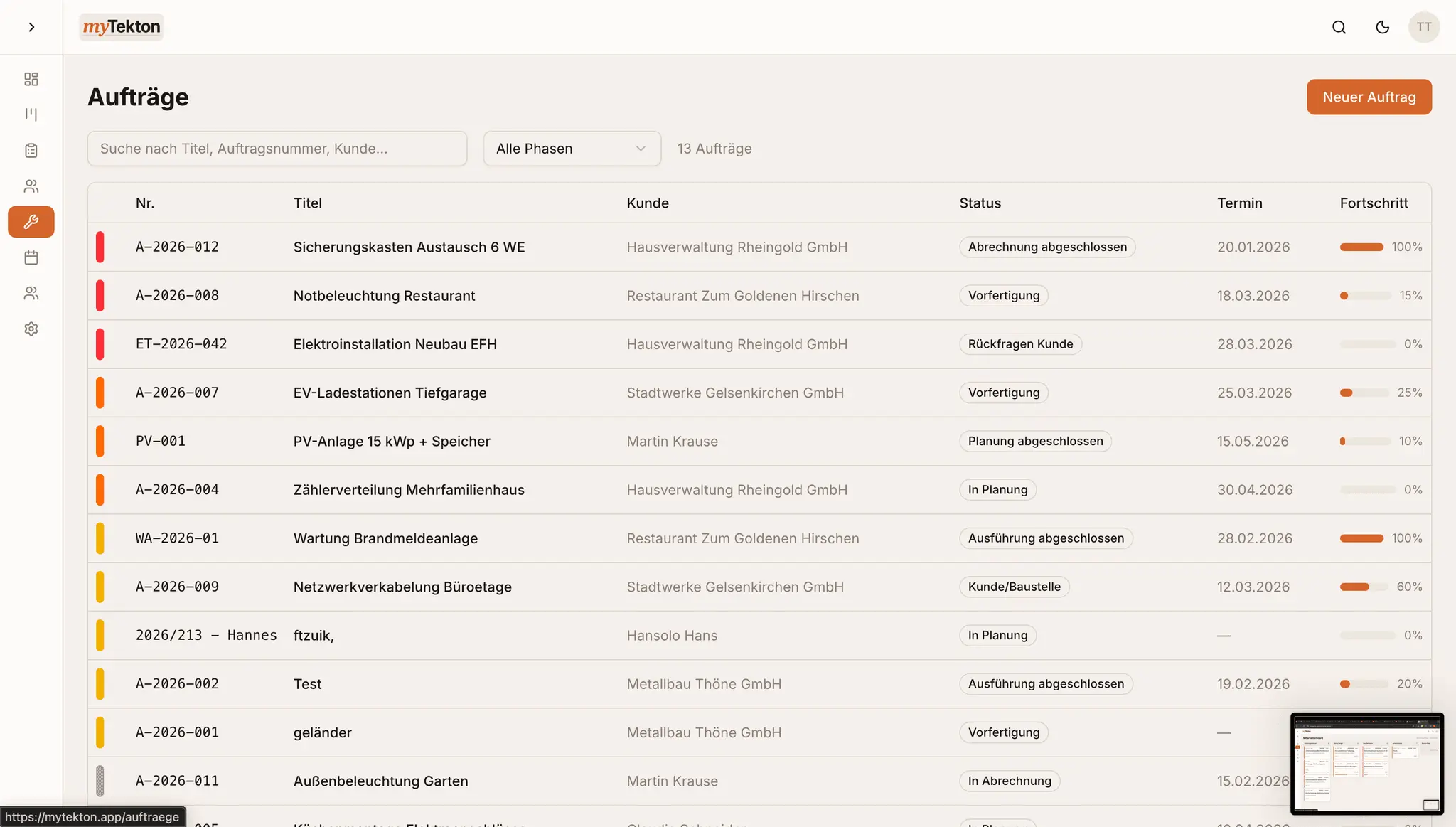 Screenshot 1 of myTekton