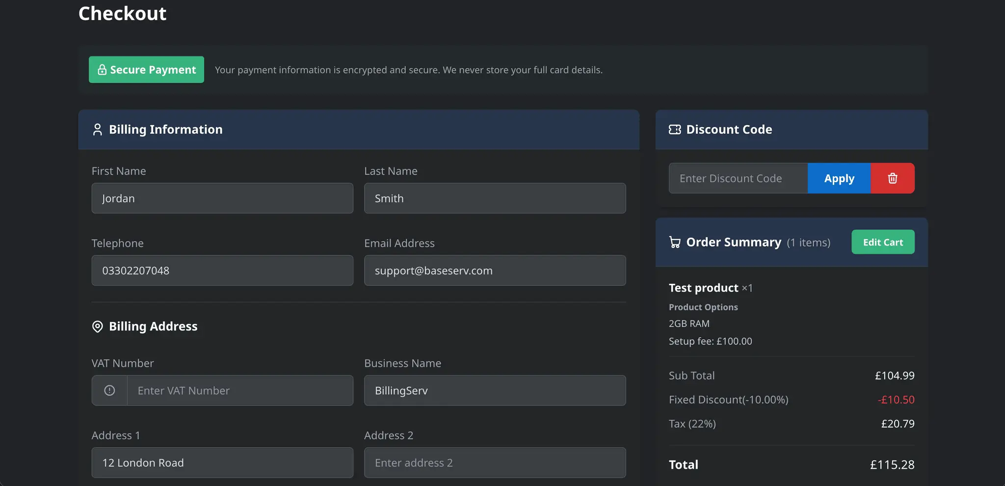 Screenshot 5 of BillingServ