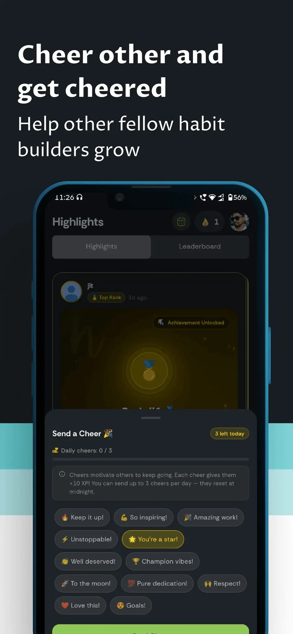 Screenshot 9 of HabitHook - Social Habit Tracker App