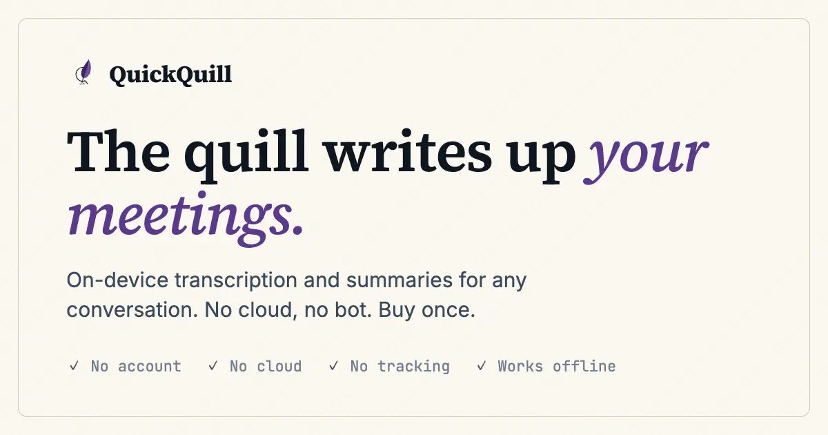 Screenshot 1 of QuickQuill