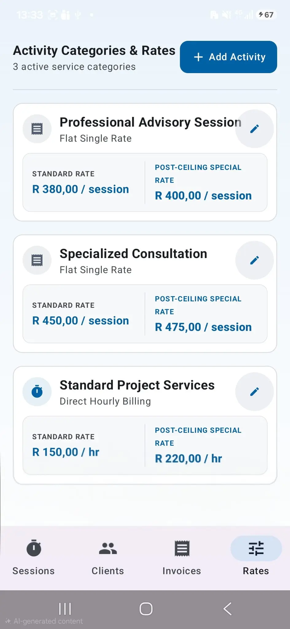 Screenshot 4 of WorkLog Session Tracker