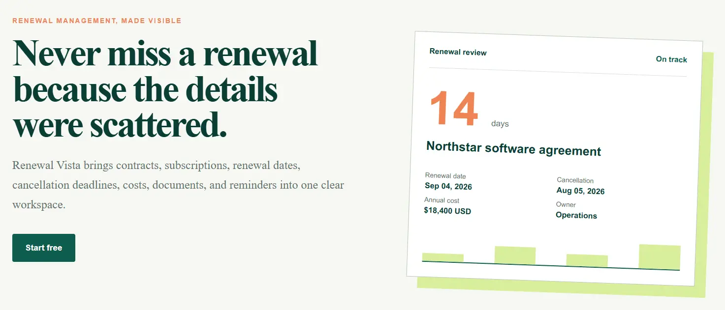 Screenshot 1 of Renewal Vista